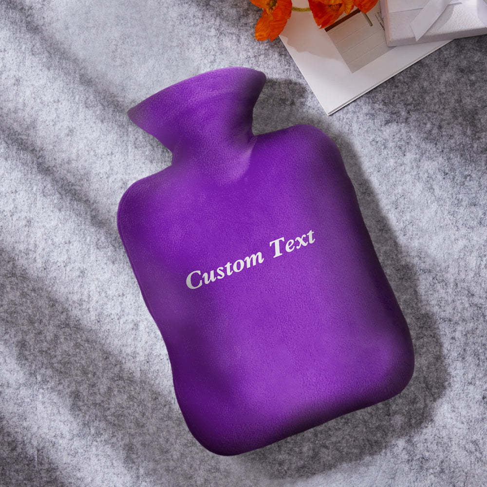 Custom Hot Water Bottle Hot Compress and Cold Therapy Hot Water Bag for Winter Gifts - soufeelus