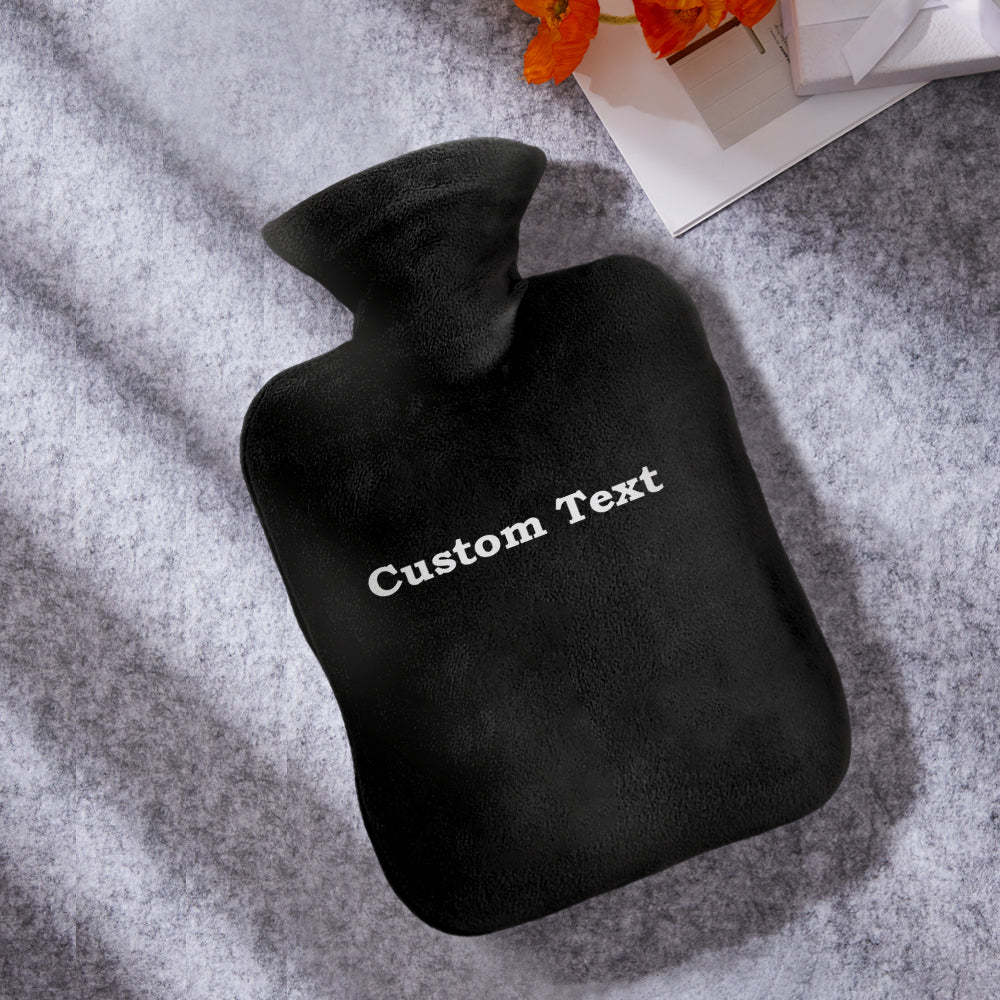 Custom Hot Water Bottle Hot Compress and Cold Therapy Hot Water Bag for Winter Gifts - soufeelus