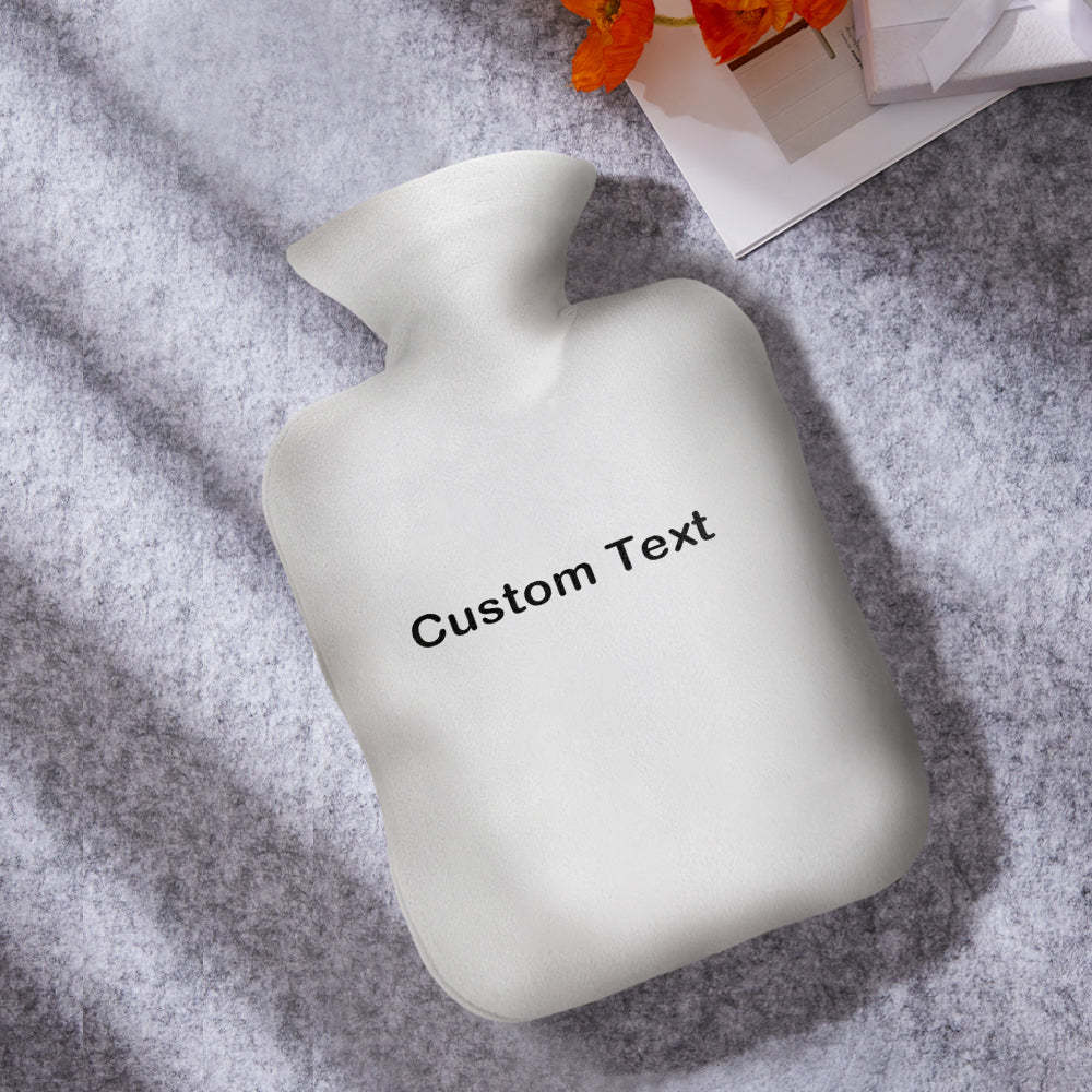 Custom Hot Water Bottle Hot Compress and Cold Therapy Hot Water Bag for Winter Gifts - soufeelus