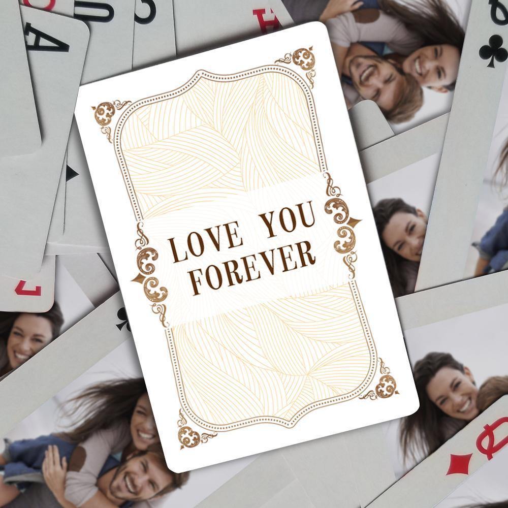 Custom Poker Cards Custom Playing Cards Personalised Double-side Memorial Gifts - soufeelus