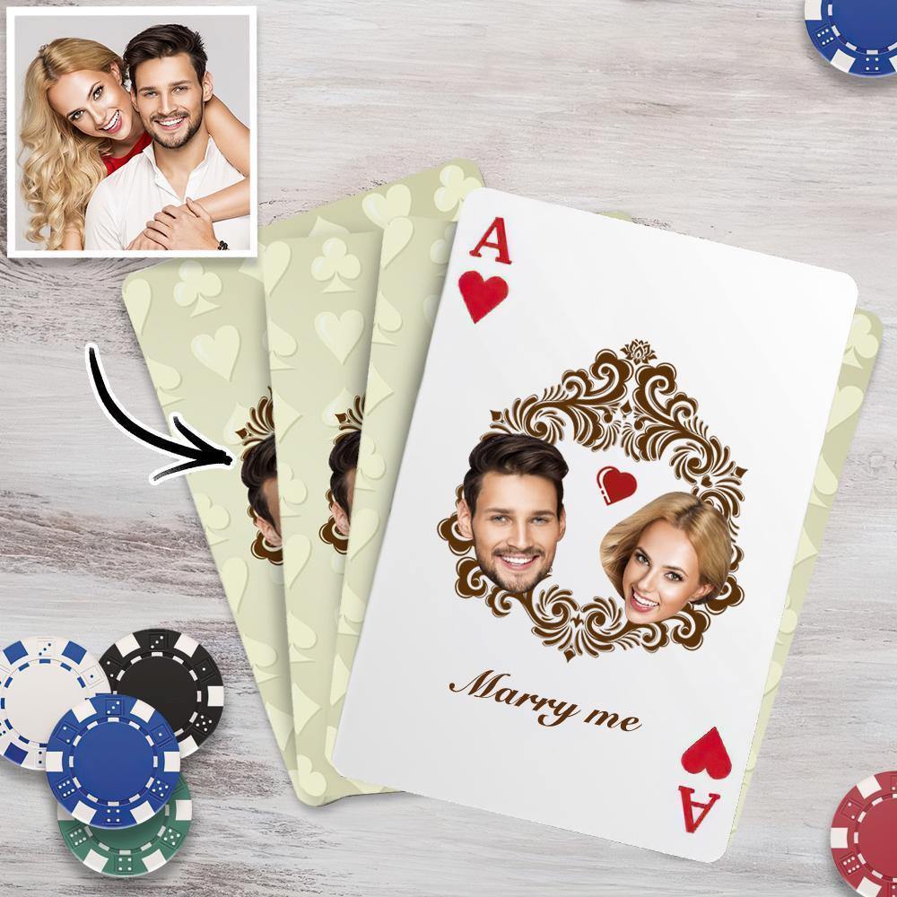 Custom Poker Cards Custom Playing Cards Double-side Couple??s Gifts - soufeelus