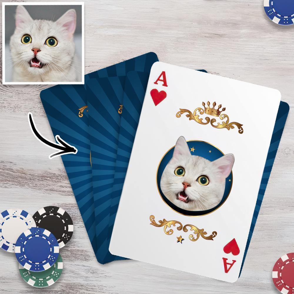 Custom Poker Cards Custom Playing Cards Personalised Photo for Double-side - soufeelus