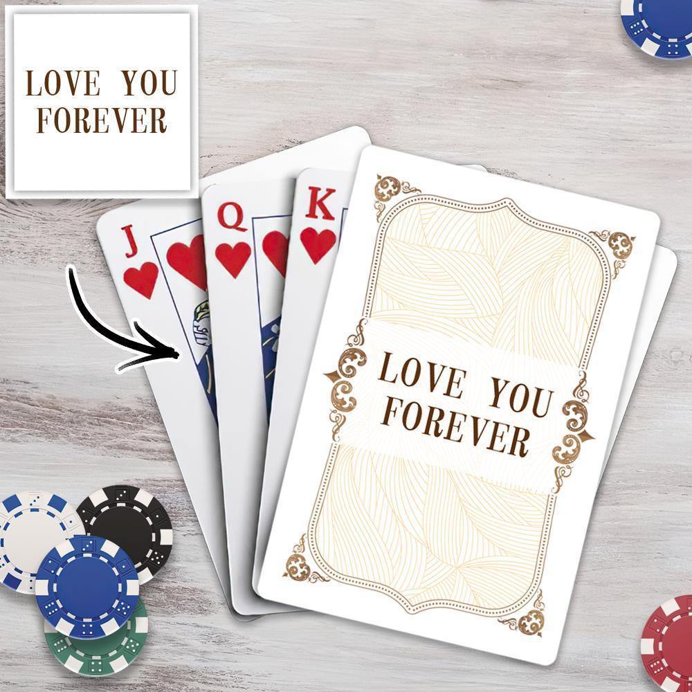 Custom Poker Cards, Custom Playing Cards Personalised Poker Back Playing Cards - soufeelus