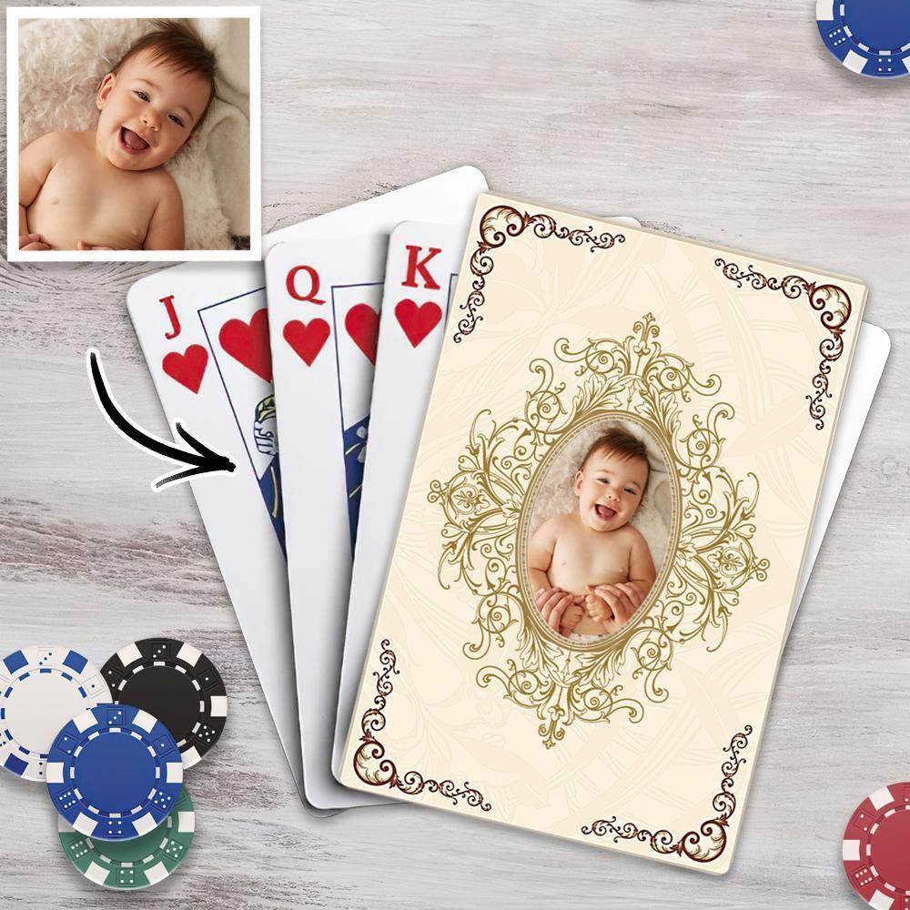 Custom Poker Cards Custom Playing Cards Personalised Playing Cards Kids Game - soufeelus