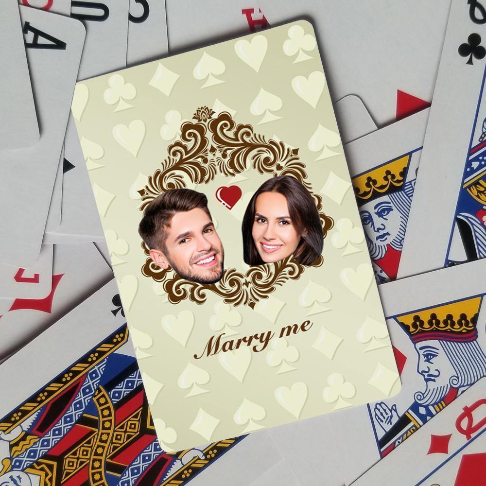 Custom Poker Cards Custom Playing Cards Personalised Cards for Couple's Gifts - soufeelus