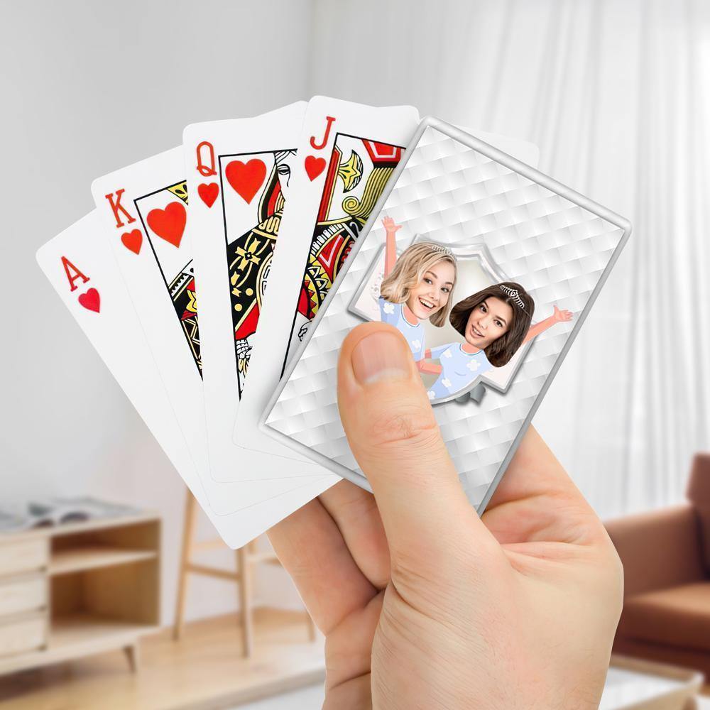 Custom Poker Cards Custom Playing Cards Personalised Cards Handmade Deck of Cards with Your Best Friend - soufeelus