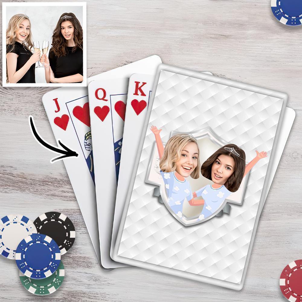 Custom Poker Cards Custom Playing Cards Personalised Cards Handmade Deck of Cards with Your Best Friend - soufeelus
