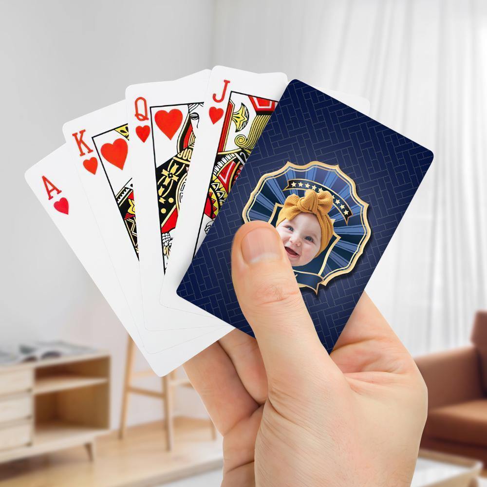 Custom Poker Cards Custom Playing Cards  Personalised Cards Babies Game - soufeelus