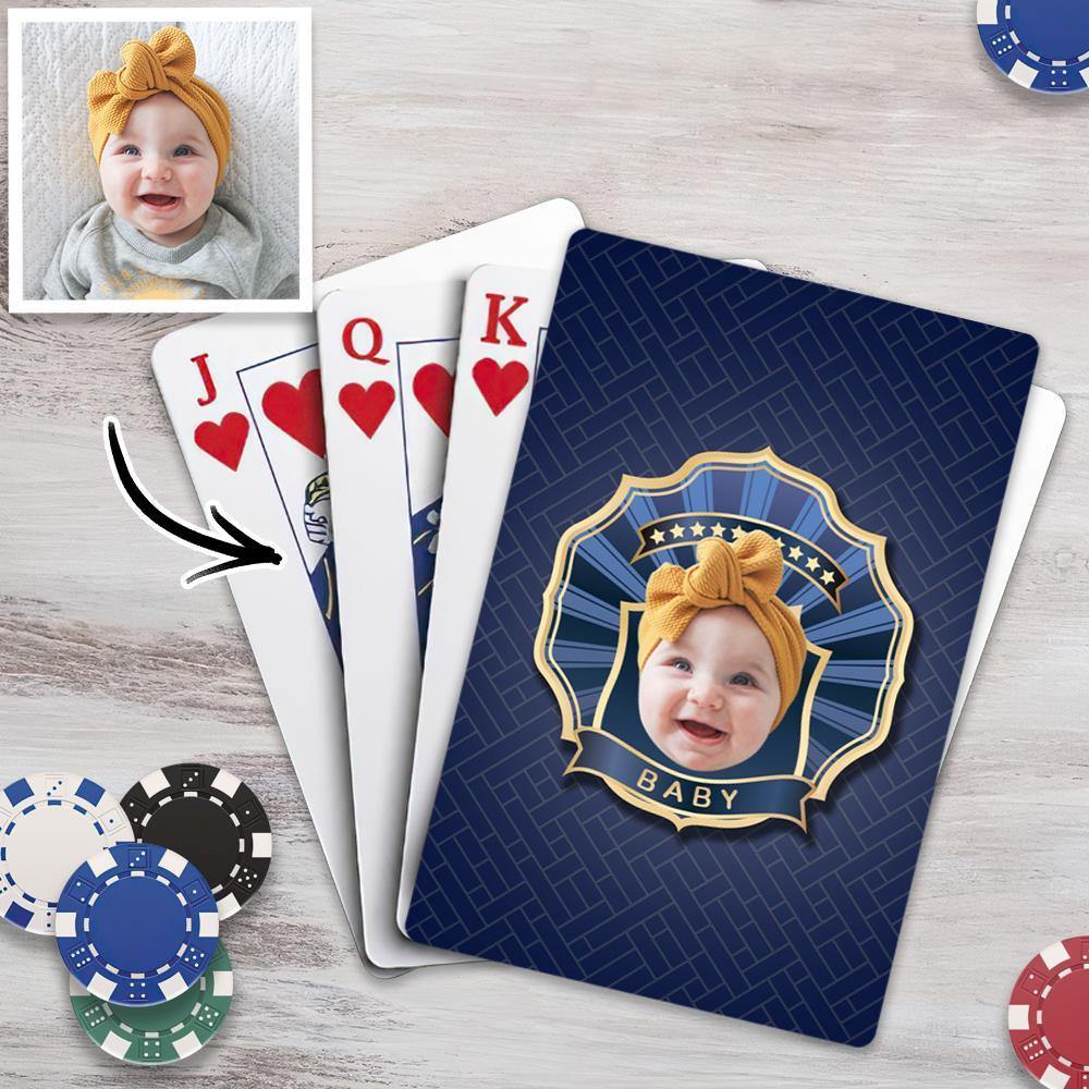 Custom Poker Cards Custom Playing Cards  Personalised Cards Babies Game - soufeelus