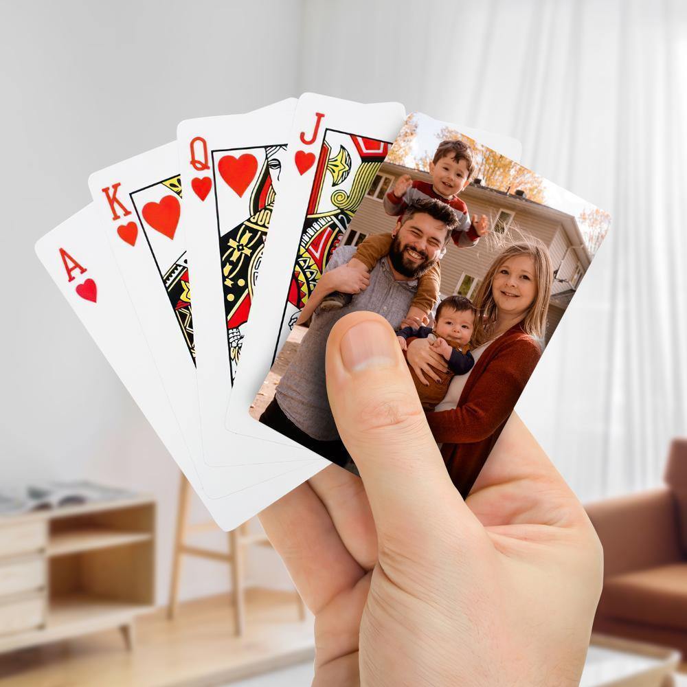 Custom Poker Cards, Custom Playing Cards Photo Poker Cards for Family - soufeelus