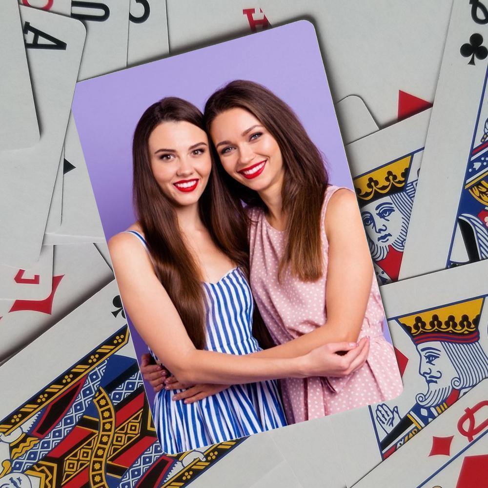 Custom Poker Cards Custom Playing Cards Photo Poker Cards for Memorial Gifts Best Friends - soufeelus
