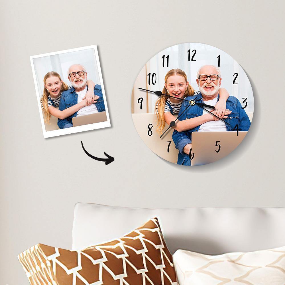Custom Photo Clock Photo Wall Clock - soufeelus
