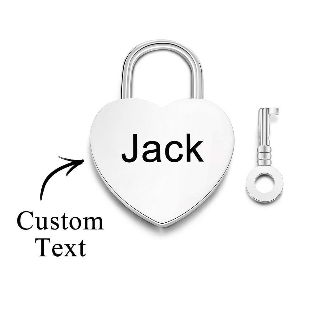 Custom Engraved Lock Heart-shaped Home Creative Gifts