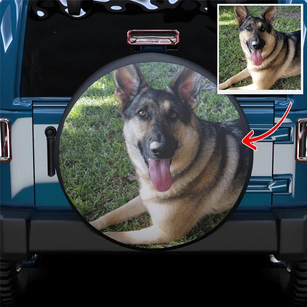 Custom Your Photo Spare Tire Cover Polyester Fibre - soufeelus
