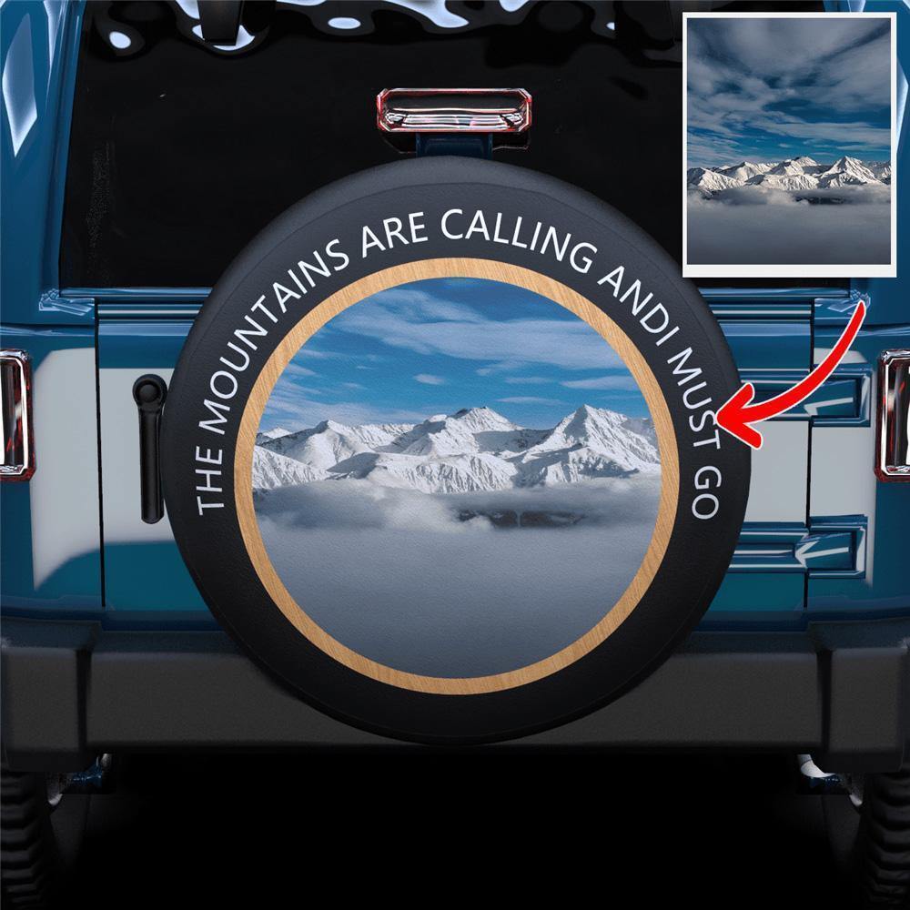Custom Image & Text Spare Tire Cover for RV - soufeelus