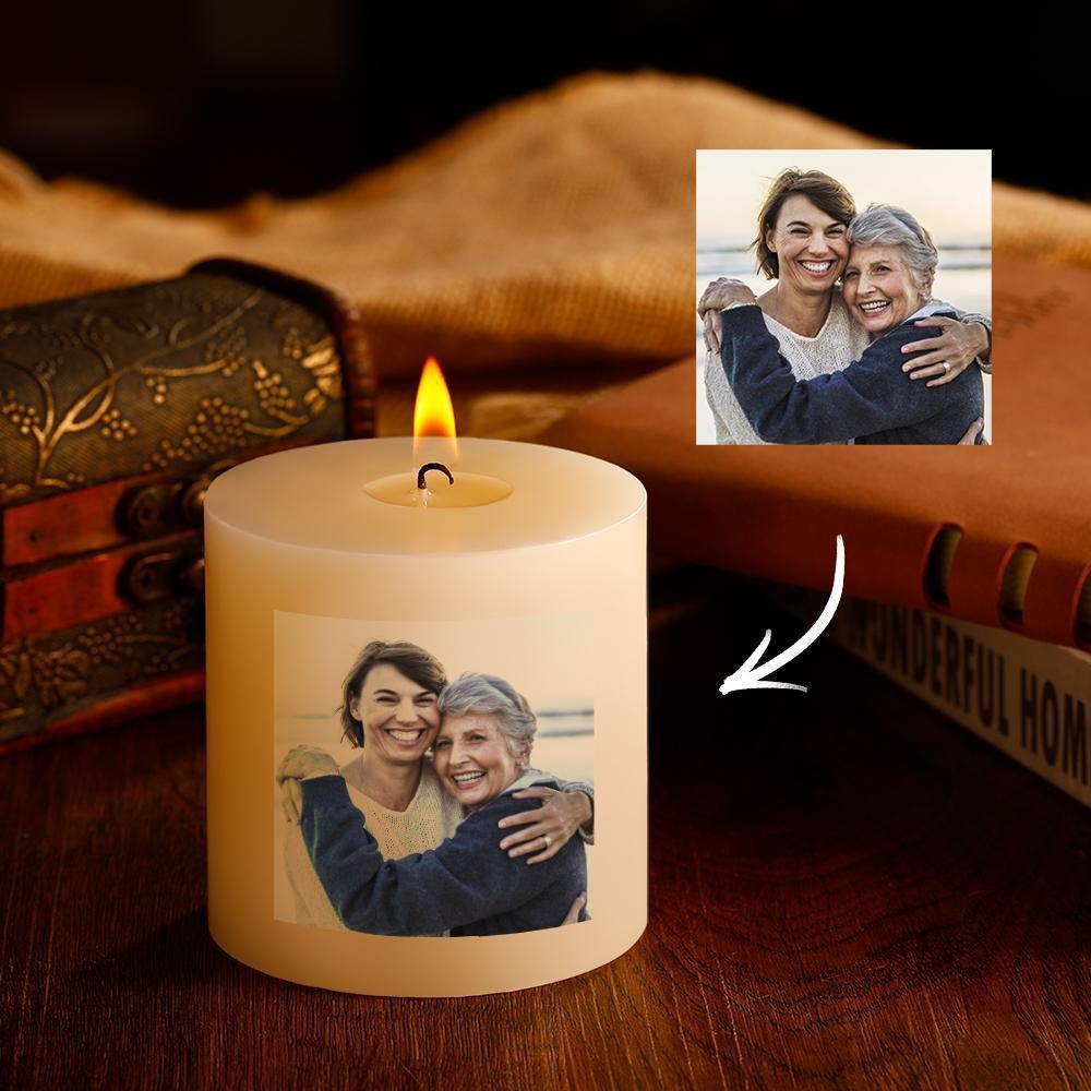 Custom Photo Candle Memorial Candle Mothers Day Gifts - soufeelus