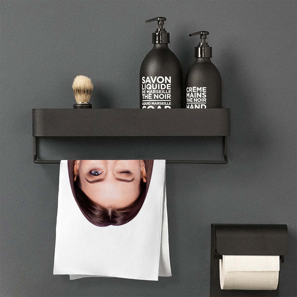 Custom Big Face Towel Personalized Photo Towel Funny Gift -