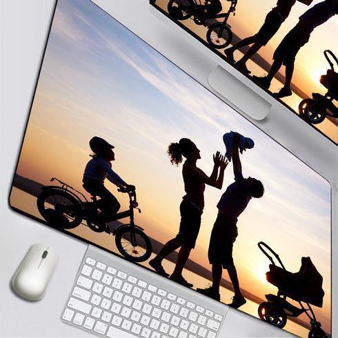 Custom Photo Mousepad Family Mousepad 35"X16" - soufeelus