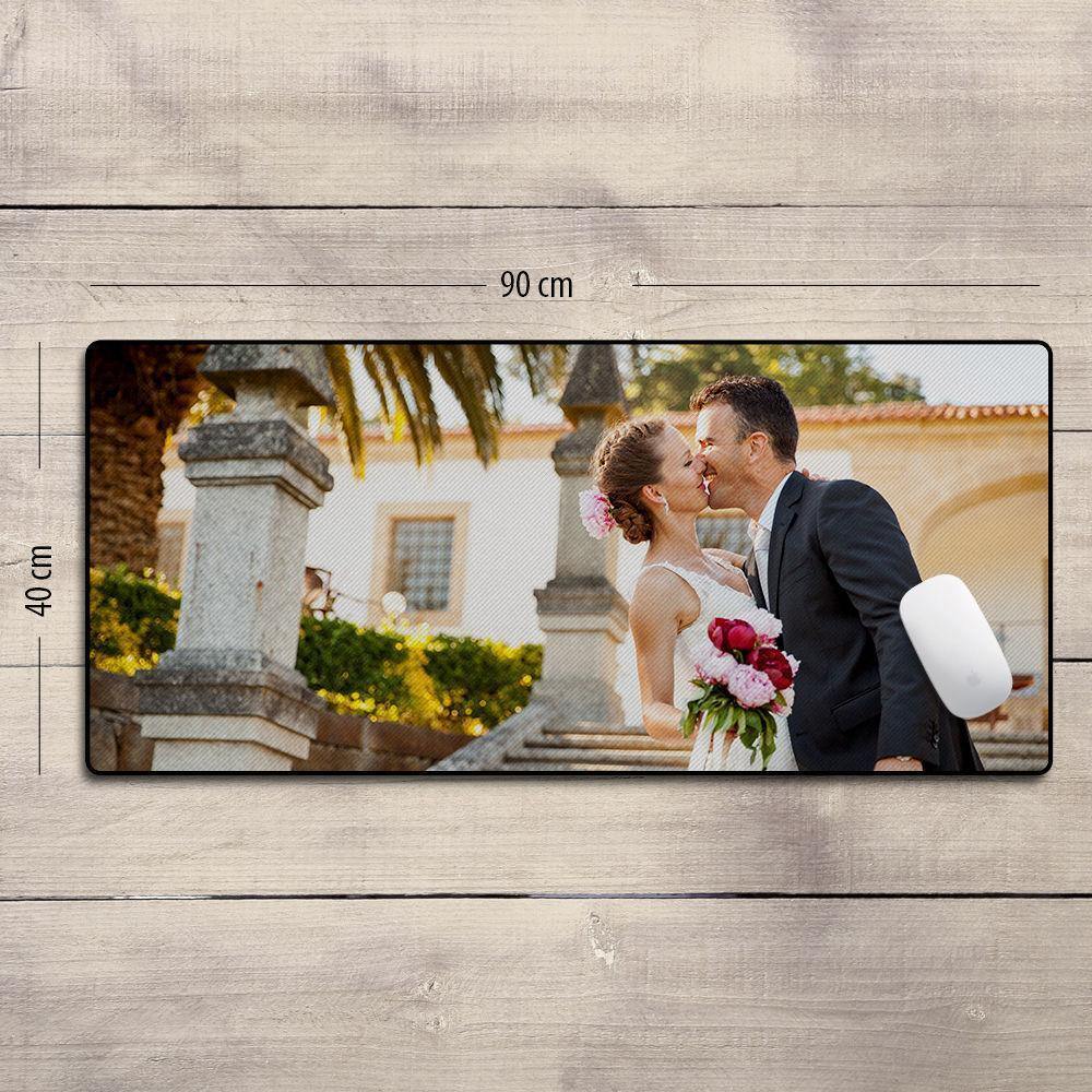 Custom Photo Mouse Pad Gifts for Couples15.7"*35.4" - soufeelus