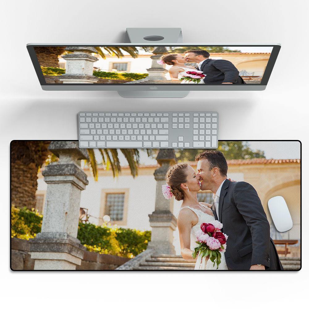 Custom Photo Mouse Pad Gifts for Couples15.7"*35.4" - soufeelus