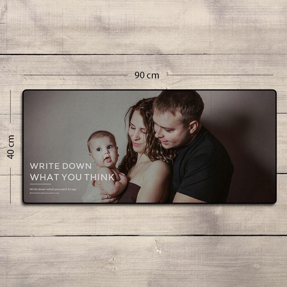 Custom Photo Mouse Pad Family Gifts15.7"*35.4" - soufeelus