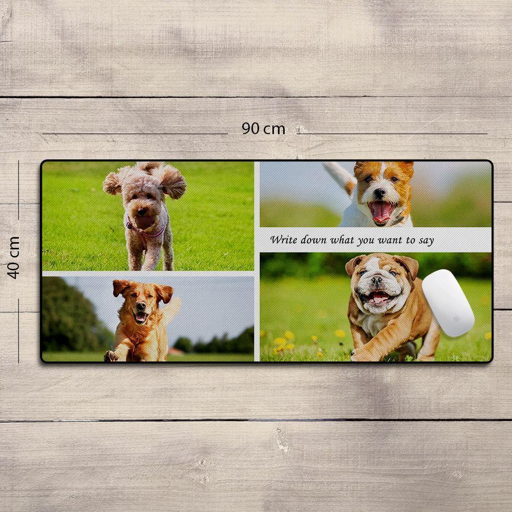 Custom Photo Mouse Pad Cute Pet 15.7"*35.4" - soufeelus