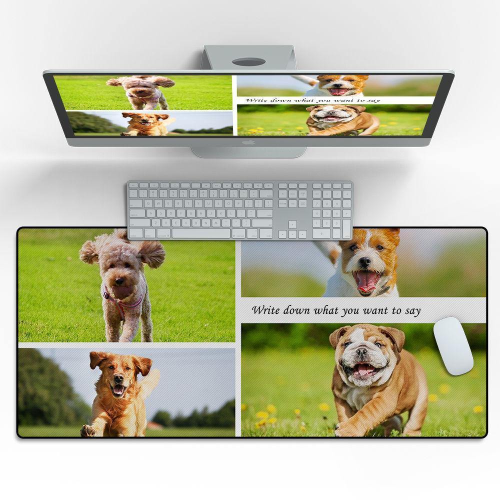 Custom Photo Mouse Pad Cute Pet 15.7"*35.4" - soufeelus