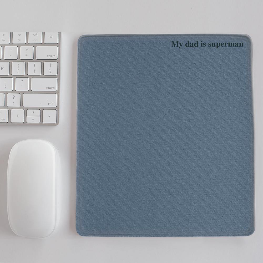 Custom Engraved Mouse Pad Dark Blue Simplicity Gifts - soufeelus