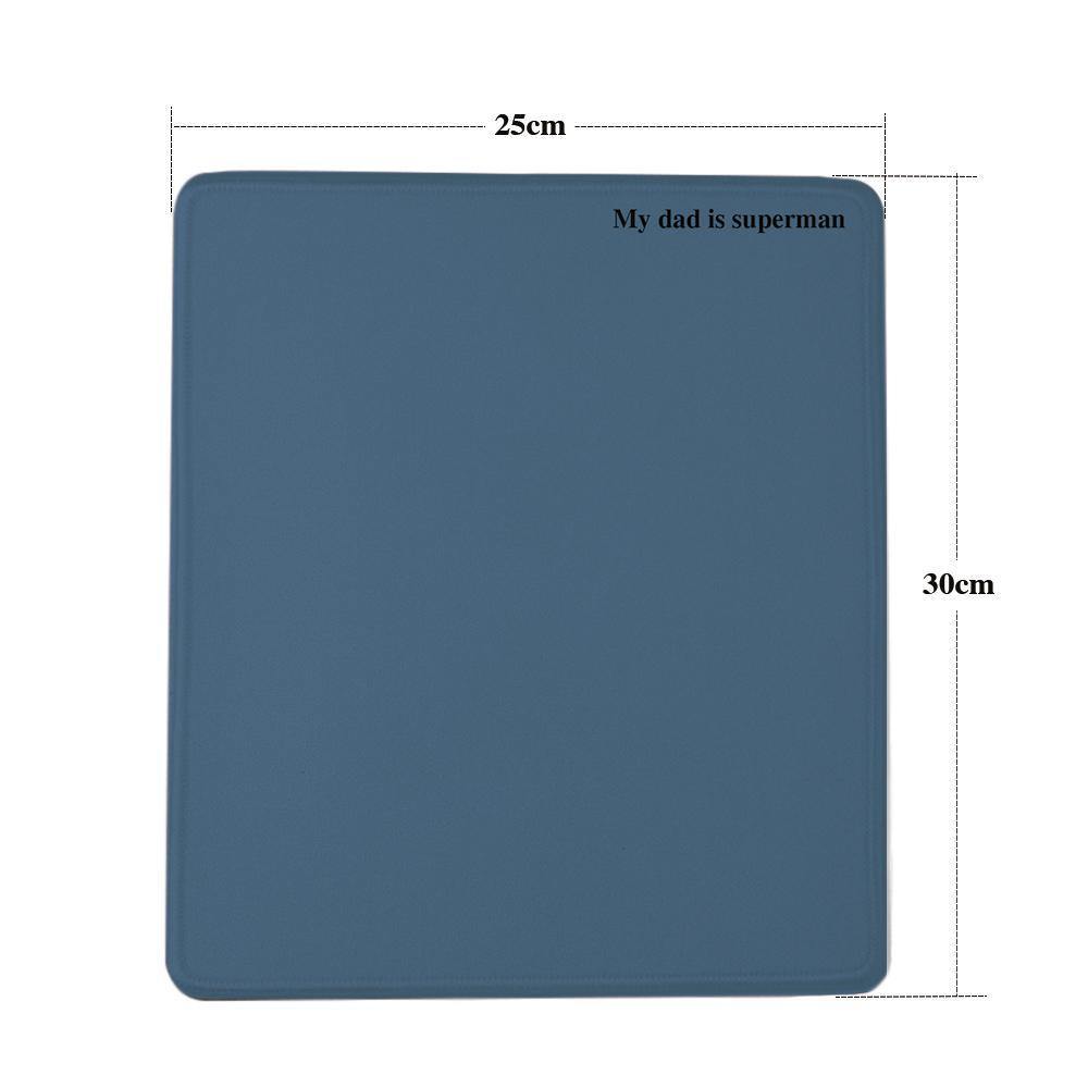 Custom Engraved Mouse Pad Dark Blue Simplicity Gifts - soufeelus