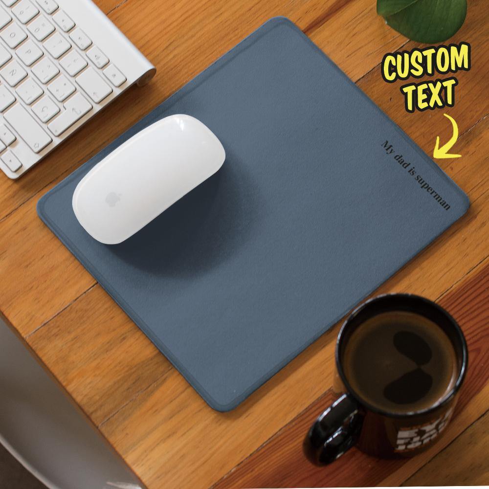 Custom Engraved Mouse Pad Dark Blue Simplicity Gifts - soufeelus