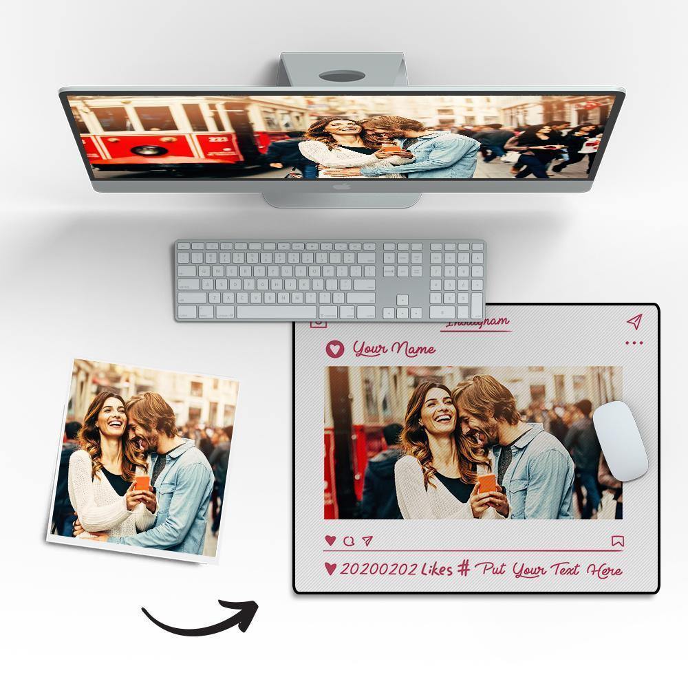 Custom Photo Mouse Pad Lovers' Souvenirs - soufeelus