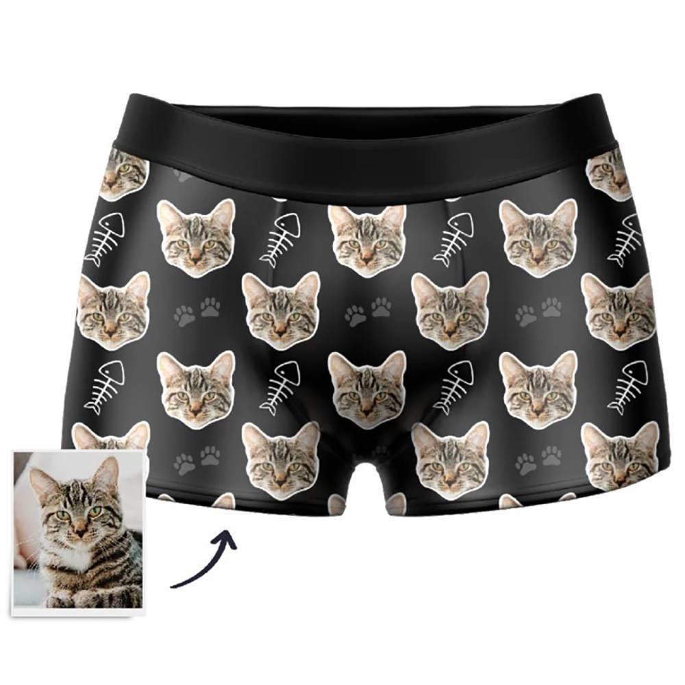 Custom Cat Boxer Shorts - Men's - soufeelus