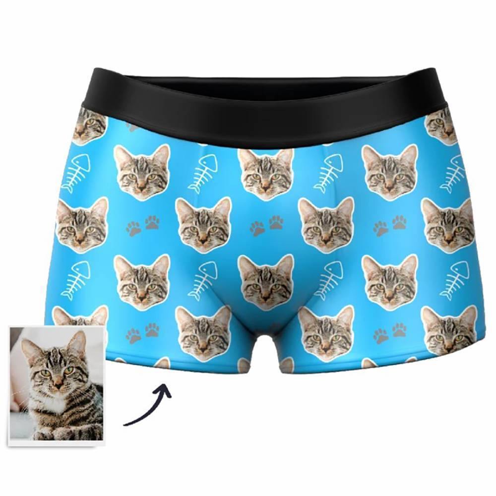 Custom Cat Boxer Shorts - Men's - soufeelus