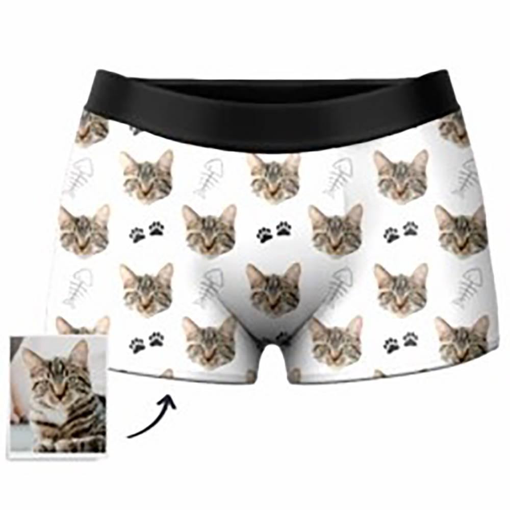 Custom Cat Boxer Shorts - Men's - soufeelus
