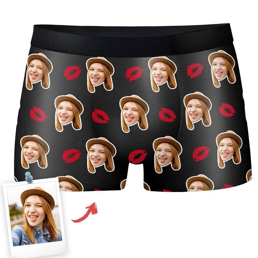 Custom  Photo Boxer,Sweet Kiss Underwear - Men - soufeelus