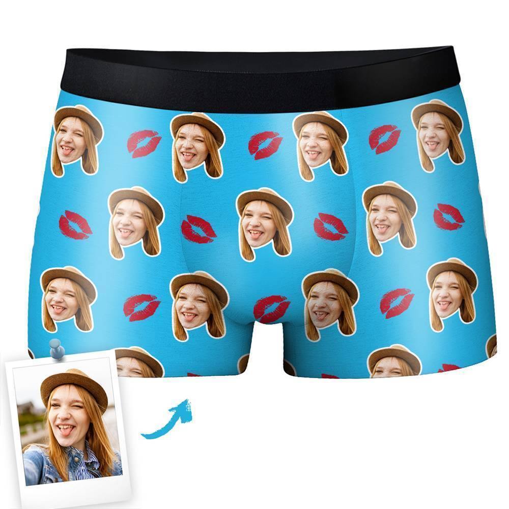 Custom  Photo Boxer,Sweet Kiss Underwear - Men - soufeelus