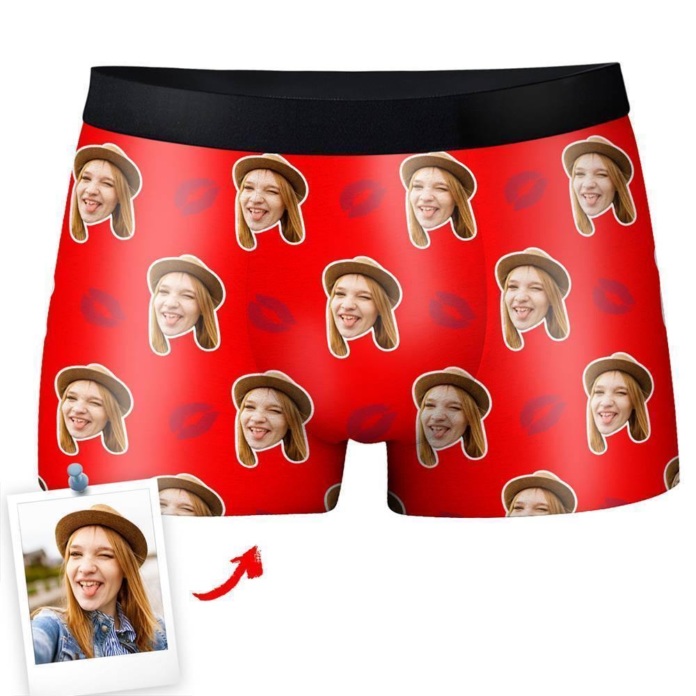 Custom  Photo Boxer,Sweet Kiss Underwear - Men - soufeelus