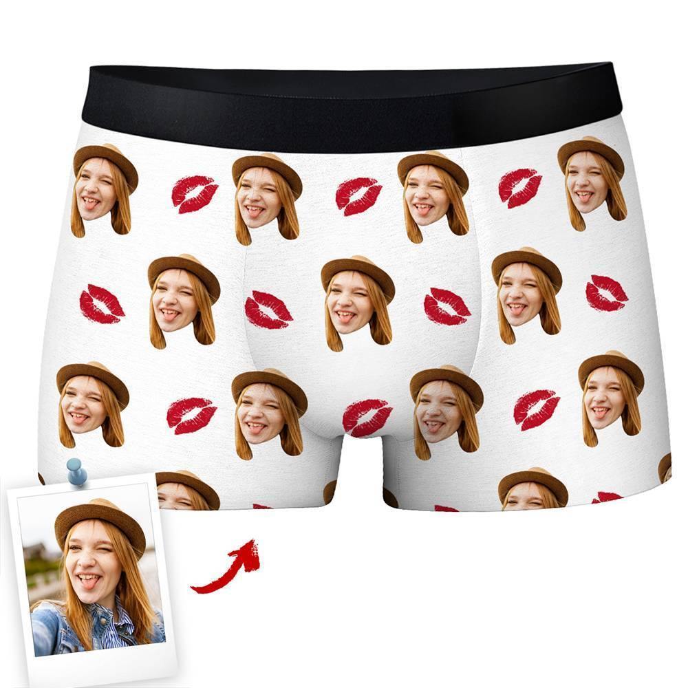 Custom  Photo Boxer,Sweet Kiss Underwear - Men - soufeelus