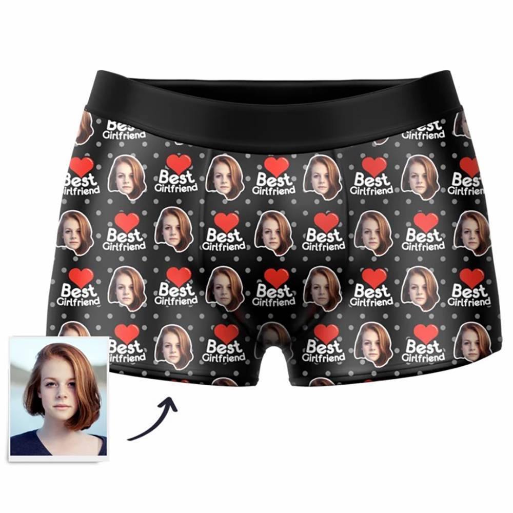 Custom Photo Boxer,I Love You Face Underwear - Men - soufeelus