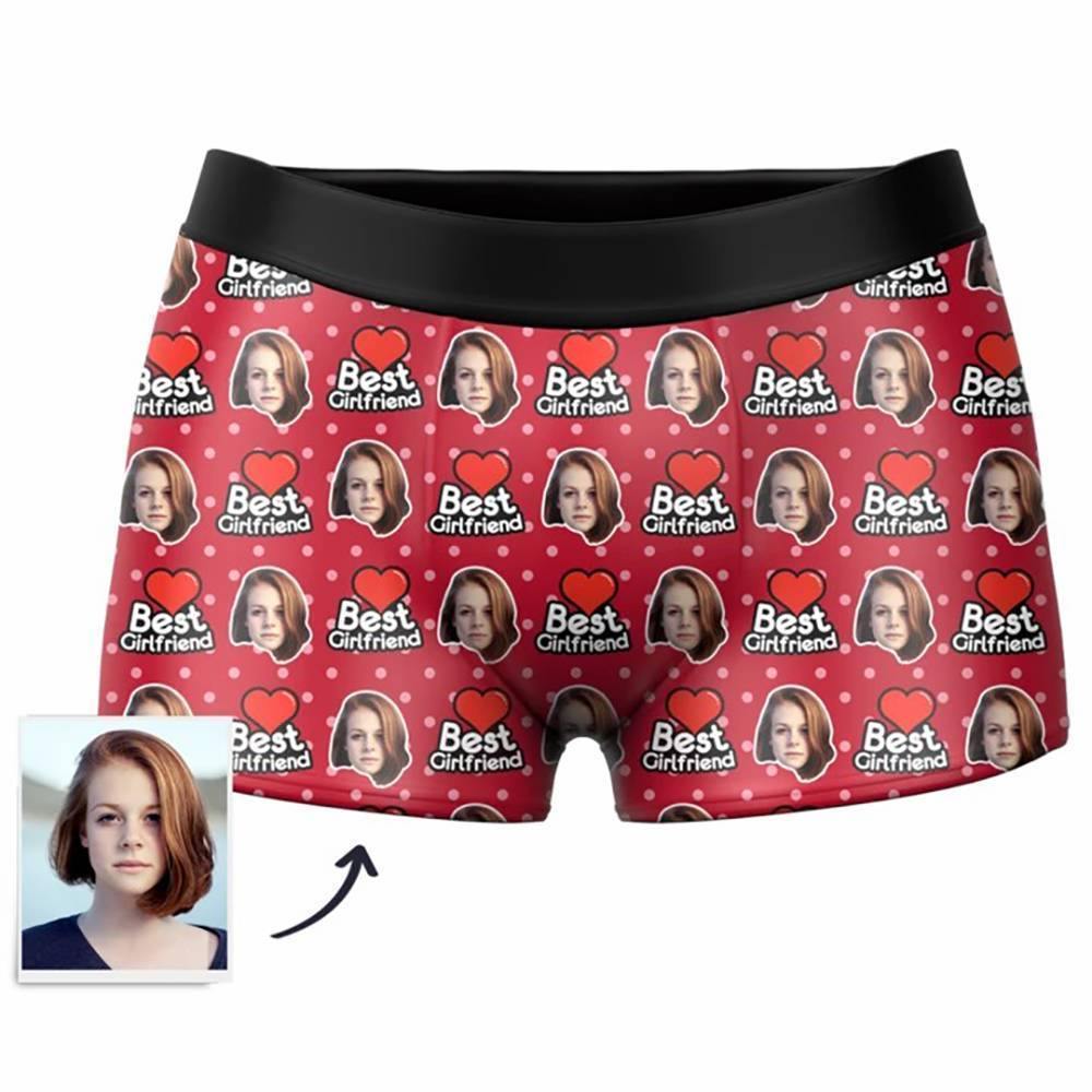 Custom Photo Boxer,I Love You Face Underwear - Men - soufeelus