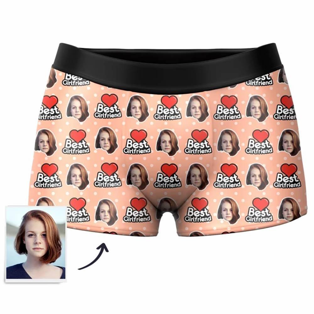 Custom Photo Boxer,I Love You Face Underwear - Men - soufeelus