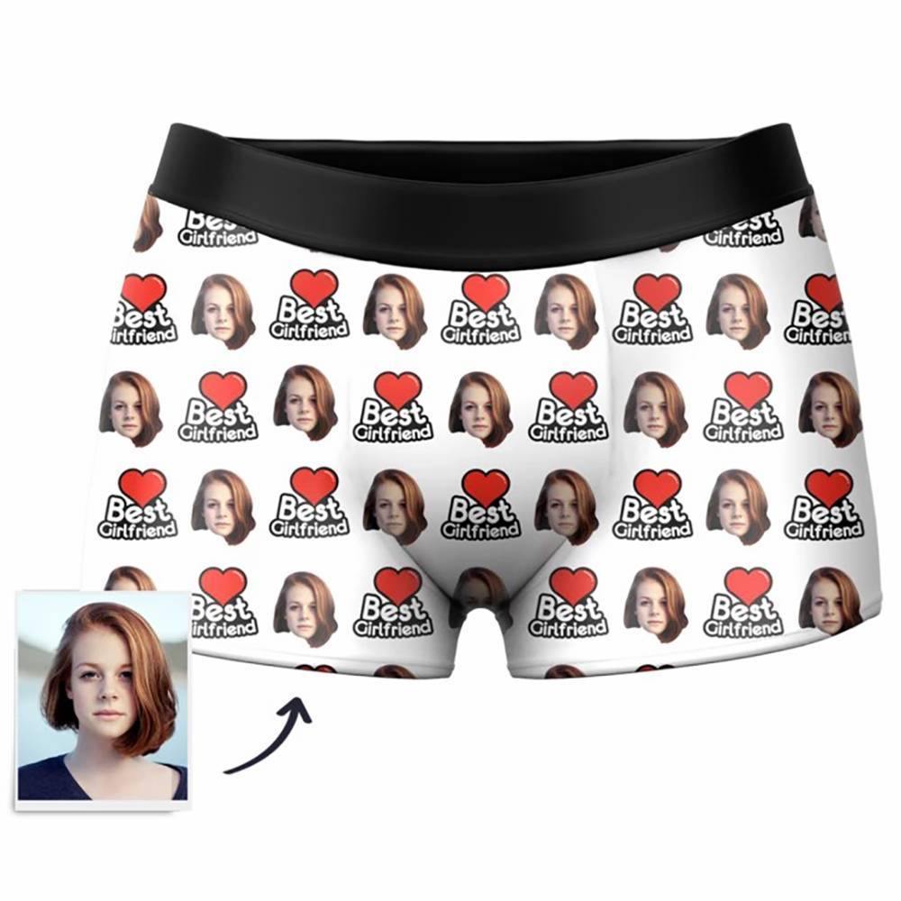 Custom Photo Boxer,I Love You Face Underwear - Men - soufeelus