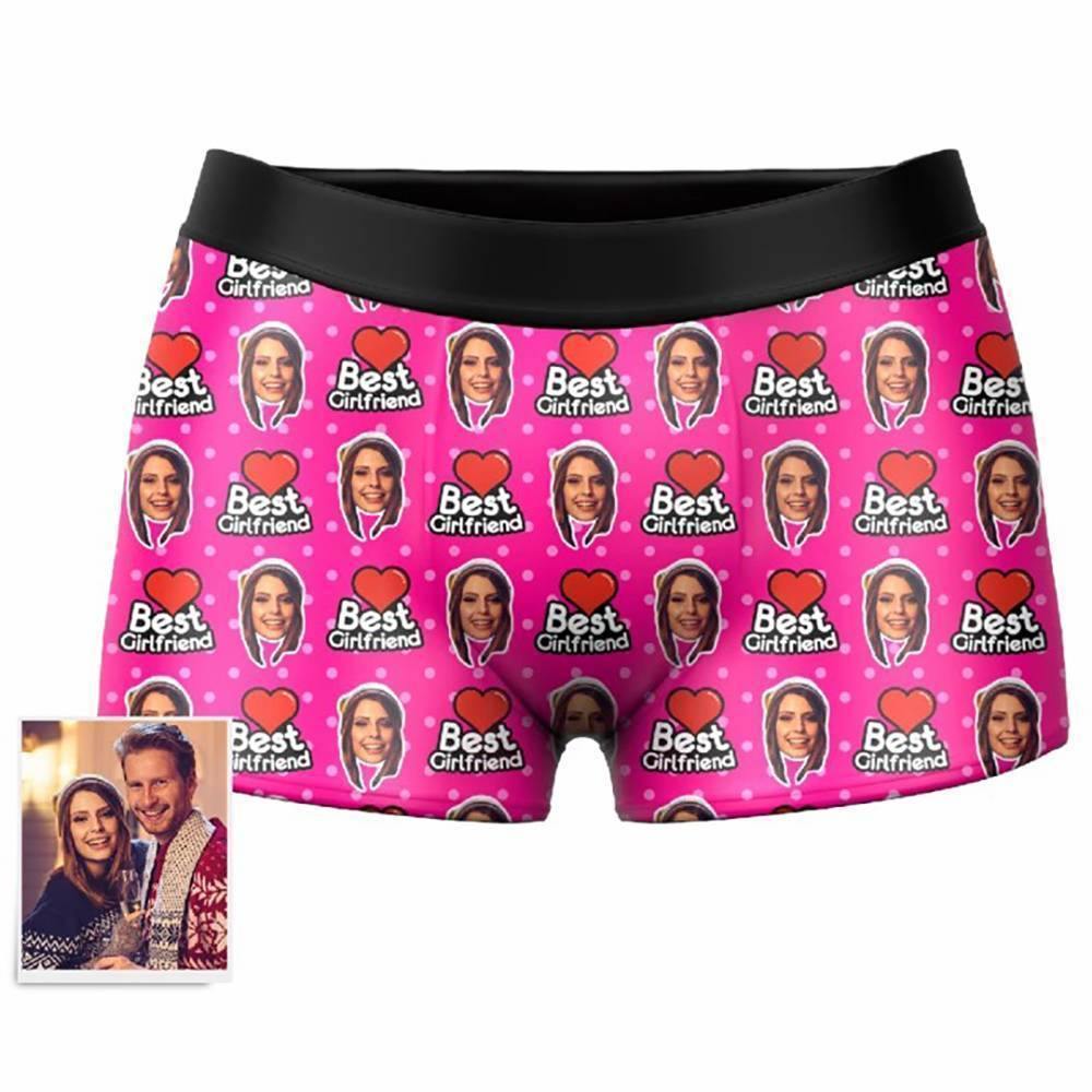 Custom Photo Boxer,I Love You Face Underwear - Men - soufeelus
