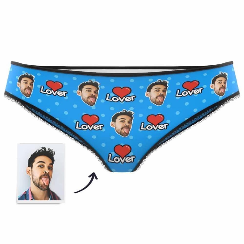 Custom  Photo Boxer,Lover Face Underwear - Women - soufeelus
