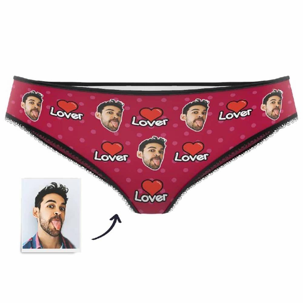 Custom Photo Boxer,Lover Face Underwear - Women - soufeelus