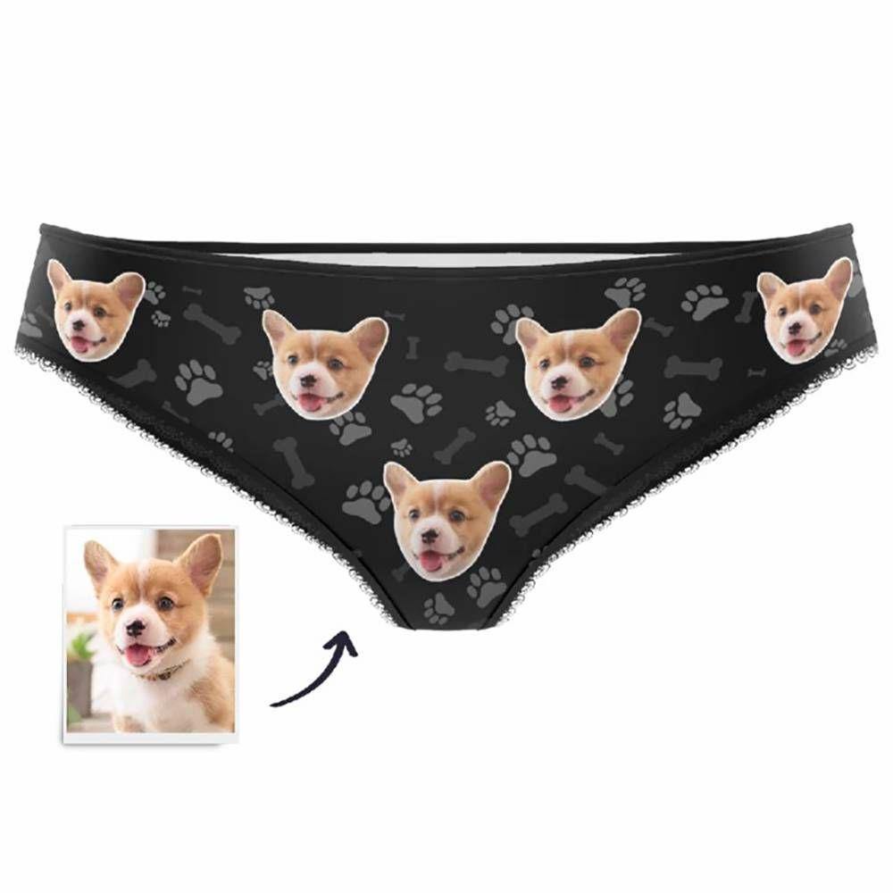 Custom Dog Claw Face Women's Panties - soufeelus