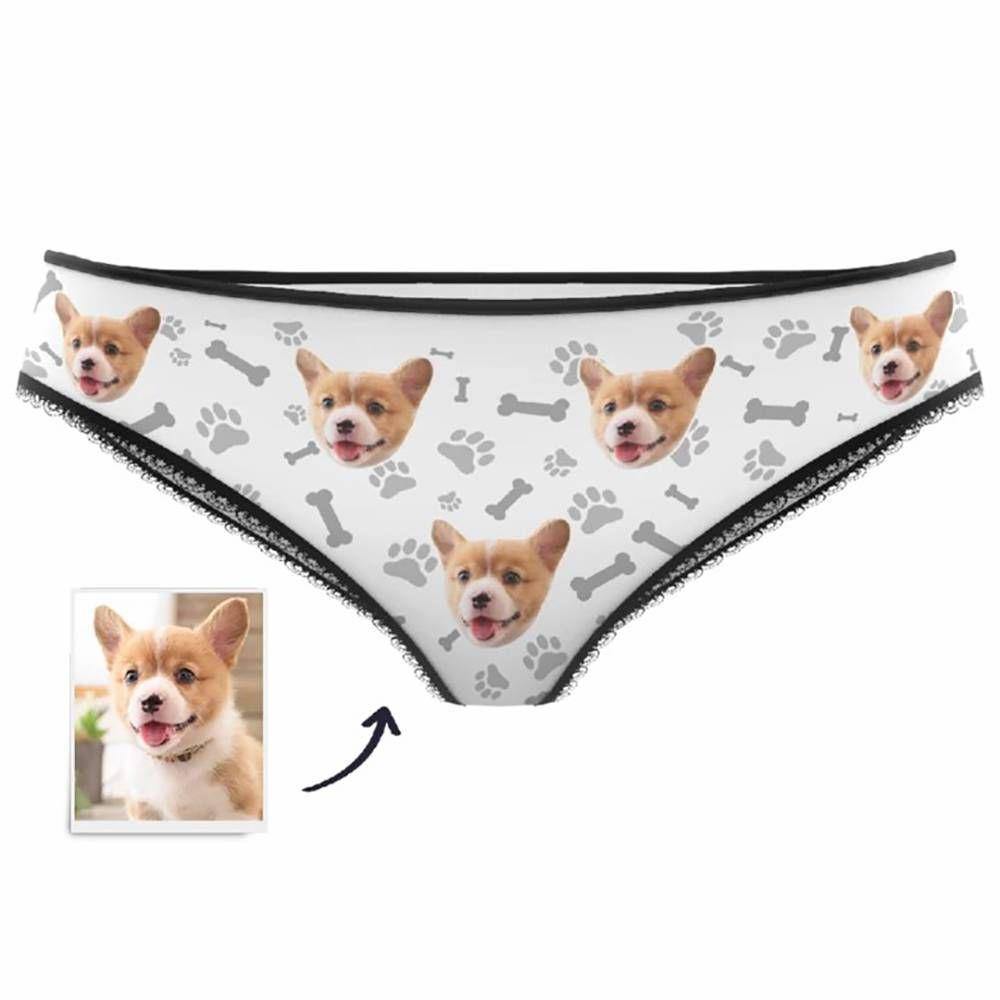 Custom Dog Claw Face Women's Panties - soufeelus