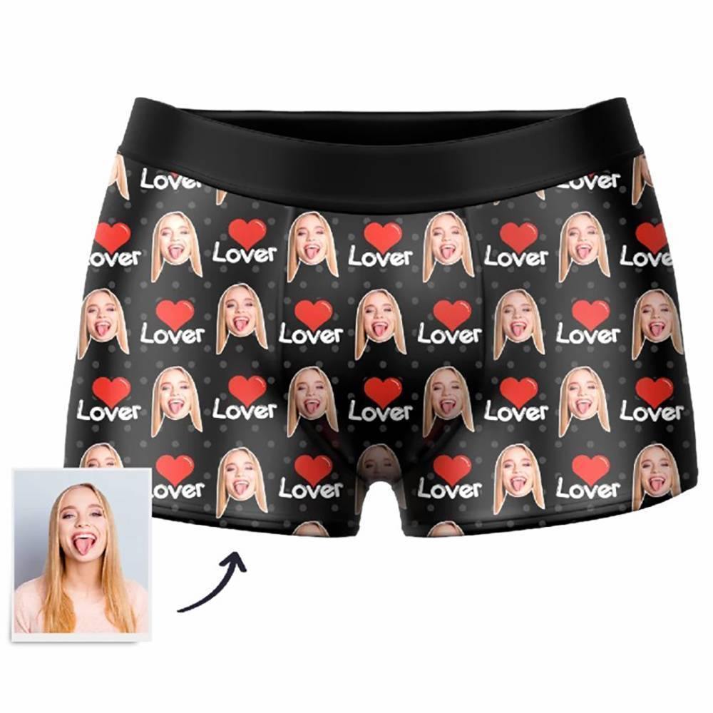 Custom Photo Boxer Lover Face Underwear - Men - soufeelus