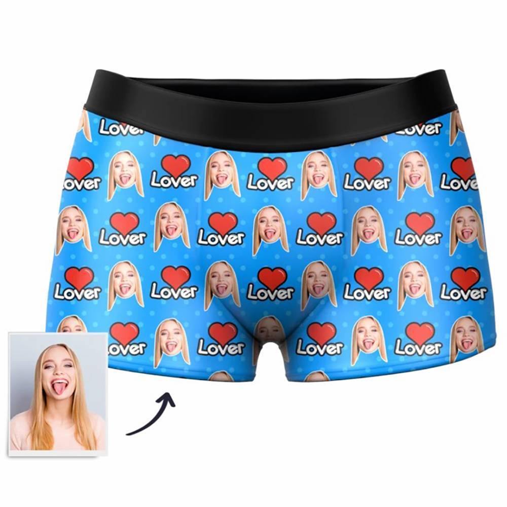 Custom Photo Boxer Lover Face Underwear - Men - soufeelus