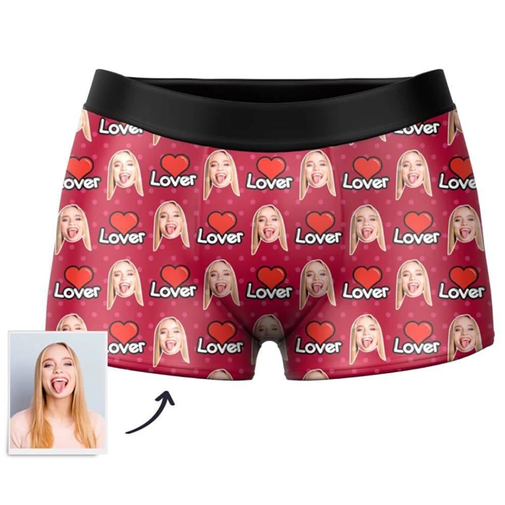 Custom Photo Boxer Lover Face Underwear - Men - soufeelus